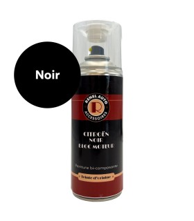 bombe de peinture noir bloc moteur - Traction (400 ML)