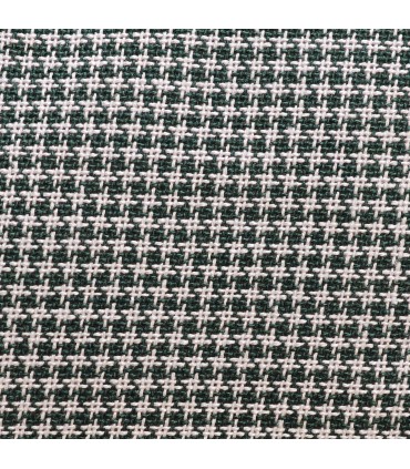 tissu pied de poule vert au mètre - 2CV