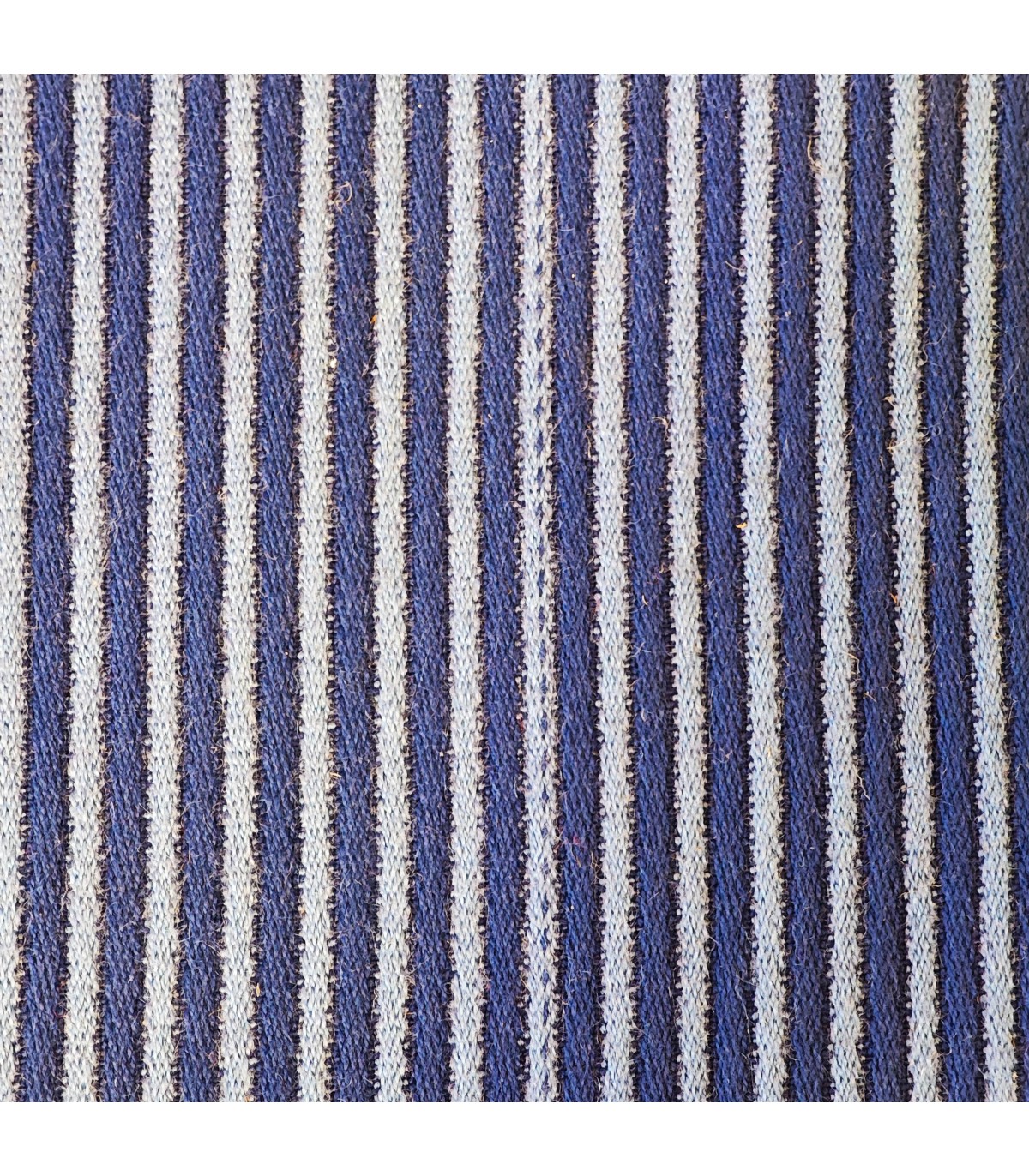 Tissu bleu rayé pour Citroën 2CV première série