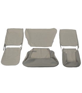 kit housses de sièges en tissu Écorce grise - 4CV