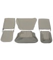 kit housses de sièges en tissu Écorce grise - 4CV
