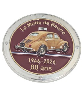 Ecusson commémoratif 80 ans RENAULT 4CV