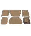 kit housses de sièges tissu écorce marron - 4CV