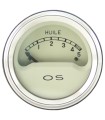 manomètre pression d'huile OS électrique 6v - ø 52 mm - fond beige