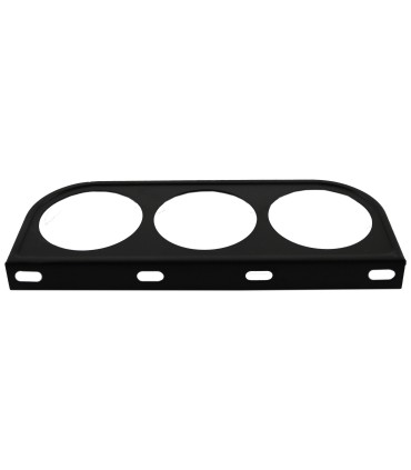 support thermomètre noir 3 trous - ø 52mm