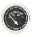 Manomètre de température d'eau - Diamètre 60 mm - fond noir - 6v