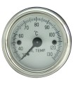 température d'huile mécanique - avec sonde longueur 1m80 - diamètre 52 mm - fond blanc - le kit