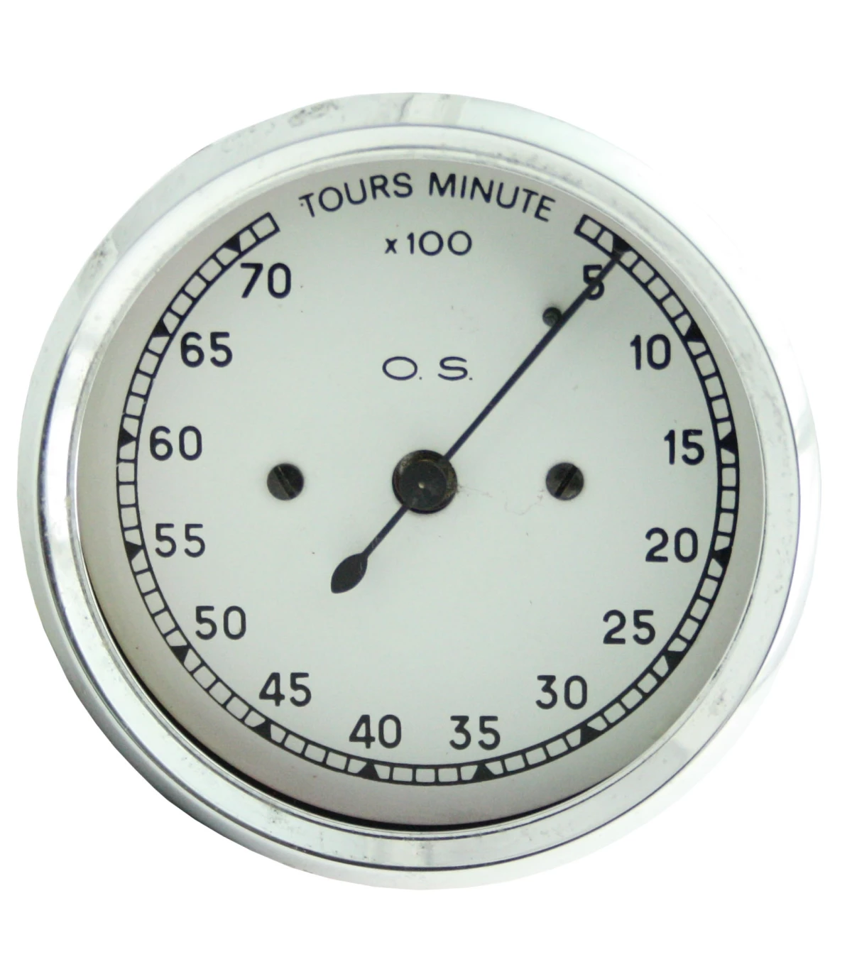 Compte tours minute - mécanique ou électronique - 12v - diamètre 80 mm -  fond blanc